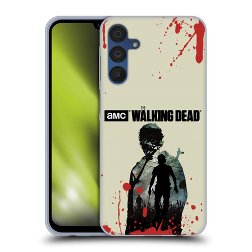 AMC The Walking Dead Silhouettes Rick Soft Gel Case for Samsung Galaxy A15 & MagSafe