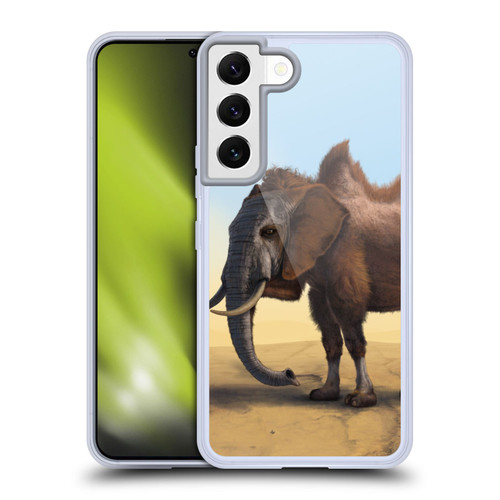 Vincent Hie Animals Camelelphant Soft Gel Case for Samsung Galaxy S22 5G & MagSafe