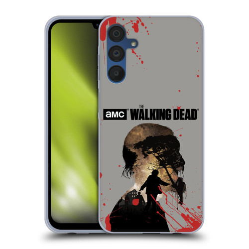 AMC The Walking Dead Silhouettes Walker Soft Gel Case for Samsung Galaxy A15 & MagSafe