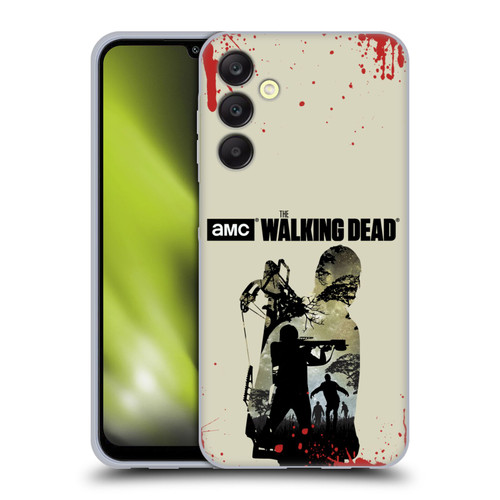 AMC The Walking Dead Silhouettes Daryl Full Soft Gel Case for Samsung Galaxy A25 5G