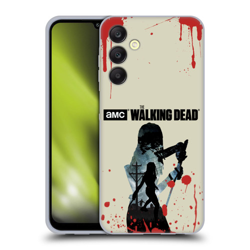 AMC The Walking Dead Silhouettes Michonne Soft Gel Case for Samsung Galaxy A25 5G