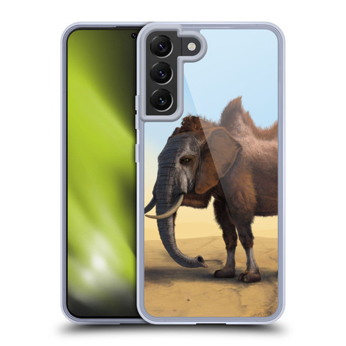 Vincent Hie Animals Camelelphant Soft Gel Case for Samsung Galaxy S22+ 5G & MagSafe