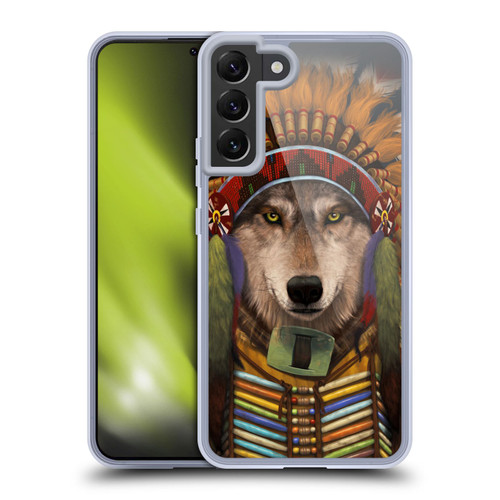 Vincent Hie Canidae Wolf Spirit Chief Soft Gel Case for Samsung Galaxy S22+ 5G & MagSafe