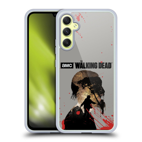 AMC The Walking Dead Silhouettes Walker Soft Gel Case for Samsung Galaxy A34 5G
