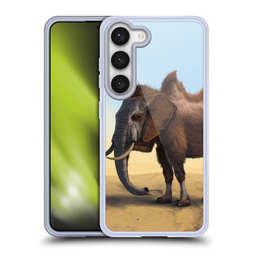 Vincent Hie Animals Camelelphant Soft Gel Case for Samsung Galaxy S23 5G & MagSafe