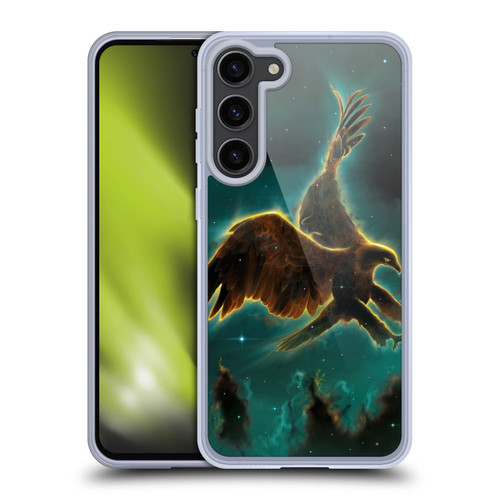 Vincent Hie Animals Eagle Galaxy Soft Gel Case for Samsung Galaxy S23+ 5G & MagSafe