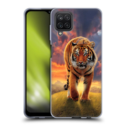 Vincent Hie Felidae Rising Tiger Soft Gel Case for Samsung Galaxy A12 (2020)