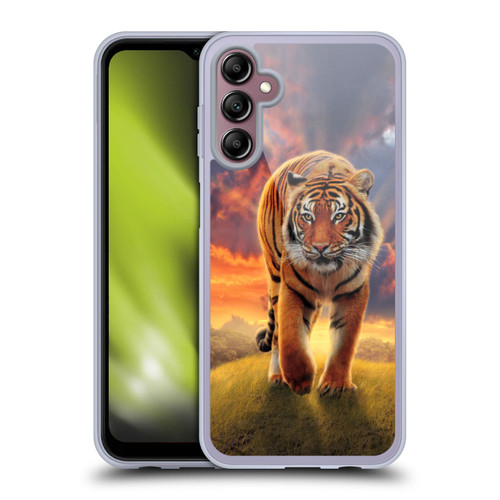 Vincent Hie Felidae Rising Tiger Soft Gel Case for Samsung Galaxy A14 5G