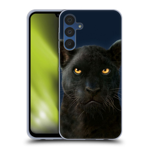 Vincent Hie Felidae Dark Panther Soft Gel Case for Samsung Galaxy A15 & MagSafe