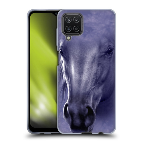 Vincent Hie Big Face Animals Horse Soft Gel Case for Samsung Galaxy A12 (2020)