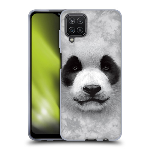 Vincent Hie Big Face Animals Panda Soft Gel Case for Samsung Galaxy A12 (2020)