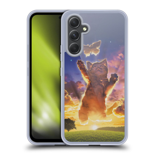 Vincent Hie Felidae Cloud Kitten Sunset Soft Gel Case for Samsung Galaxy A54 5G