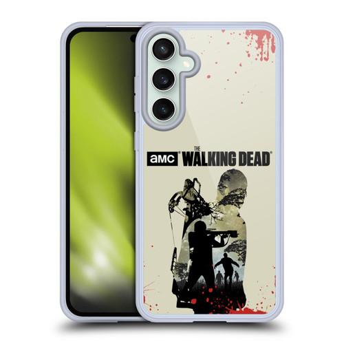 AMC The Walking Dead Silhouettes Daryl Full Soft Gel Case for Samsung Galaxy S23 FE 5G & MagSafe