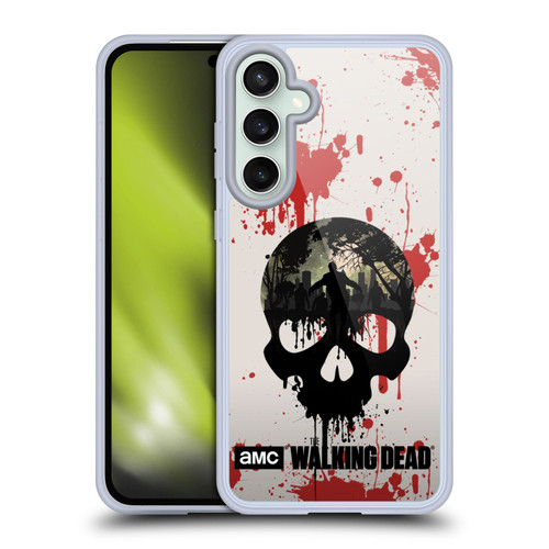 AMC The Walking Dead Silhouettes Skull Soft Gel Case for Samsung Galaxy S23 FE 5G & MagSafe