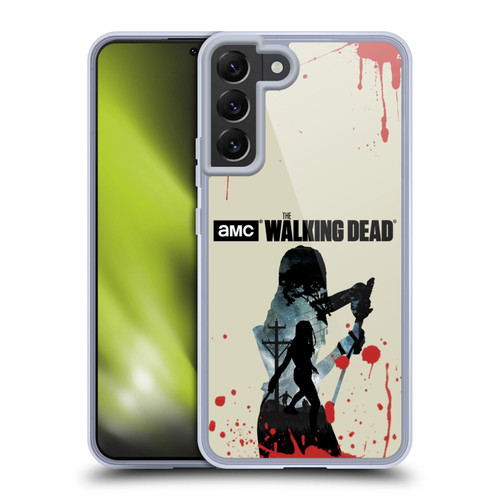 AMC The Walking Dead Silhouettes Michonne Soft Gel Case for Samsung Galaxy S22+ 5G & MagSafe