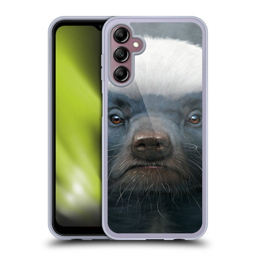 Vincent Hie Big Face Animals Honey Badger Soft Gel Case for Samsung Galaxy A14 5G