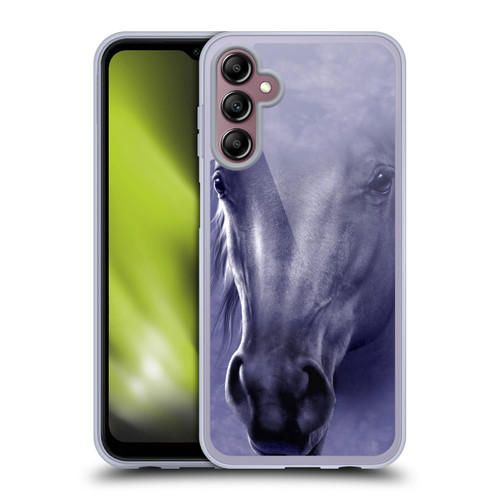 Vincent Hie Big Face Animals Horse Soft Gel Case for Samsung Galaxy A14 5G