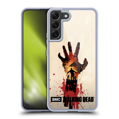 AMC The Walking Dead Silhouettes Walker Hand Soft Gel Case for Samsung Galaxy S22+ 5G & MagSafe