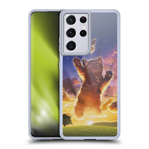 Vincent Hie Felidae Cloud Kitten Sunset Soft Gel Case for Samsung Galaxy S21 Ultra 5G & MagSafe