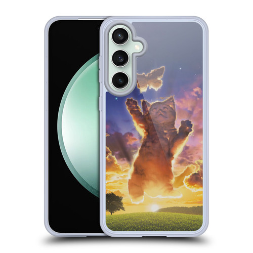 Vincent Hie Felidae Cloud Kitten Sunset Soft Gel Case for Samsung Galaxy S23 FE 5G & MagSafe