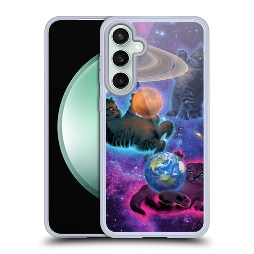 Vincent Hie Felidae Cosmic Kittens Soft Gel Case for Samsung Galaxy S23 FE 5G & MagSafe