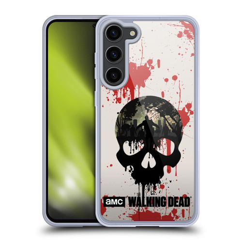 AMC The Walking Dead Silhouettes Skull Soft Gel Case for Samsung Galaxy S23+ 5G & MagSafe