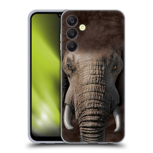 Vincent Hie Big Face Animals Elephant Soft Gel Case for Samsung Galaxy A25 5G