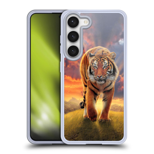 Vincent Hie Felidae Rising Tiger Soft Gel Case for Samsung Galaxy S23 5G & MagSafe