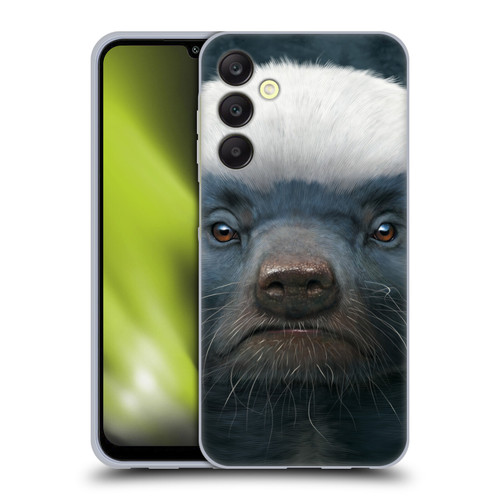 Vincent Hie Big Face Animals Honey Badger Soft Gel Case for Samsung Galaxy A25 5G