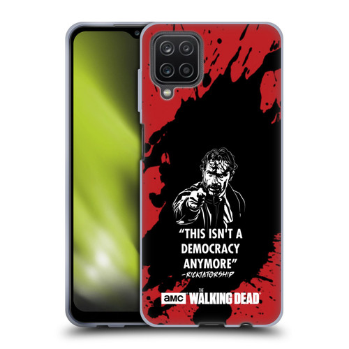AMC The Walking Dead Typography Ricktatorship Soft Gel Case for Samsung Galaxy A12 (2020)