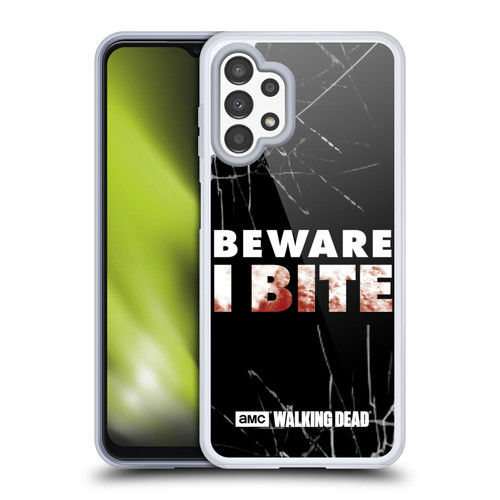 AMC The Walking Dead Typography I Bite Soft Gel Case for Samsung Galaxy A13 (2022)