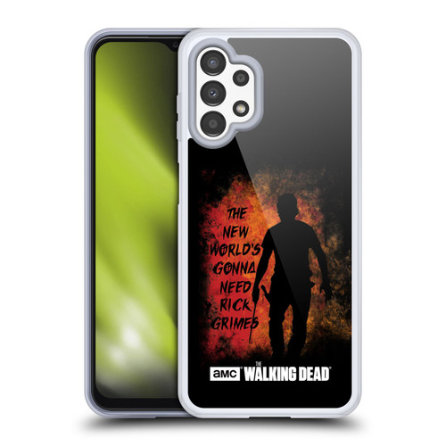 AMC The Walking Dead Typography Gonna Need Rick Soft Gel Case for Samsung Galaxy A13 (2022)