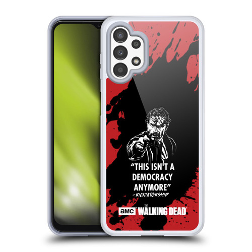 AMC The Walking Dead Typography Ricktatorship Soft Gel Case for Samsung Galaxy A13 (2022)