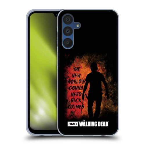 AMC The Walking Dead Typography Gonna Need Rick Soft Gel Case for Samsung Galaxy A15 & MagSafe