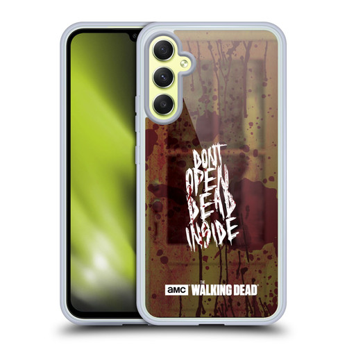 AMC The Walking Dead Typography Do Not Open Soft Gel Case for Samsung Galaxy A34 5G