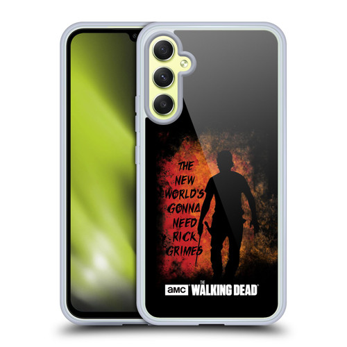 AMC The Walking Dead Typography Gonna Need Rick Soft Gel Case for Samsung Galaxy A34 5G