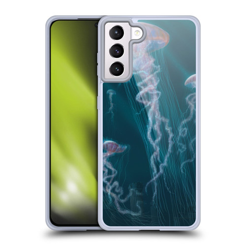 Vincent Hie Underwater Jellyfish Soft Gel Case for Samsung Galaxy S21+ 5G & MagSafe