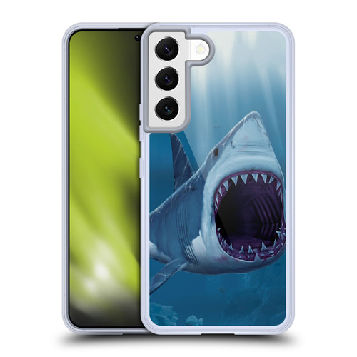 Vincent Hie Underwater Shark Bite Soft Gel Case for Samsung Galaxy S22 5G & MagSafe