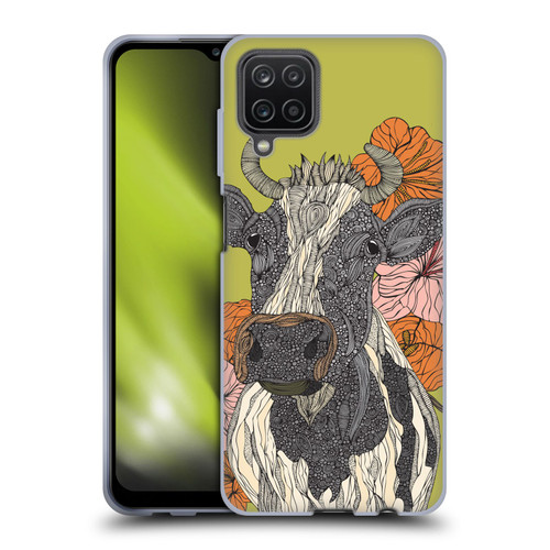 Valentina Nature and Floral Cow Soft Gel Case for Samsung Galaxy A12 (2020)