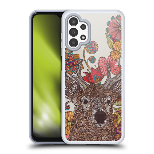 Valentina Nature and Floral Deer Soft Gel Case for Samsung Galaxy A13 (2022)