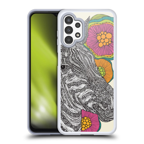 Valentina Nature and Floral Zebra Soft Gel Case for Samsung Galaxy A13 (2022)