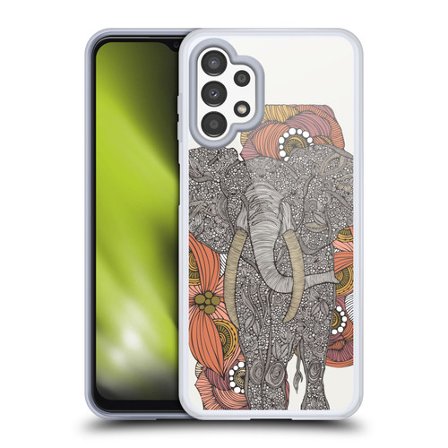 Valentina Nature and Floral Elephant Soft Gel Case for Samsung Galaxy A13 (2022)