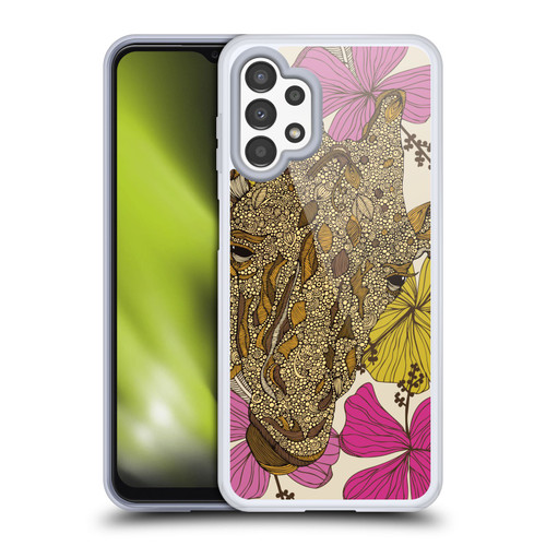 Valentina Nature and Floral Giraffe Soft Gel Case for Samsung Galaxy A13 (2022)