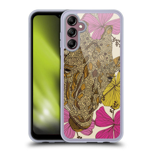 Valentina Nature and Floral Giraffe Soft Gel Case for Samsung Galaxy A14 5G
