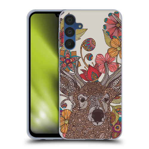 Valentina Nature and Floral Deer Soft Gel Case for Samsung Galaxy A15 & MagSafe