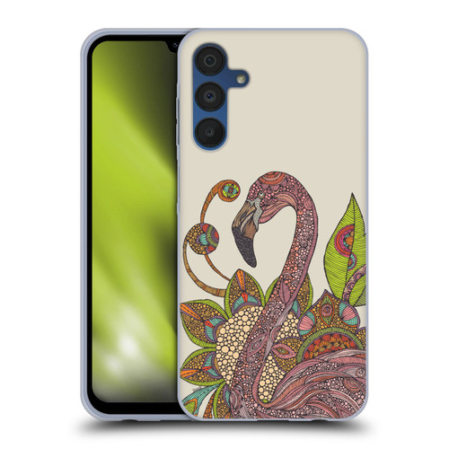 Valentina Nature and Floral Flamingo Soft Gel Case for Samsung Galaxy A15 & MagSafe