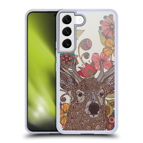 Valentina Nature and Floral Deer Soft Gel Case for Samsung Galaxy S22 5G & MagSafe