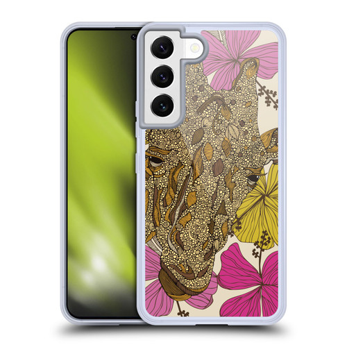 Valentina Nature and Floral Giraffe Soft Gel Case for Samsung Galaxy S22 5G & MagSafe