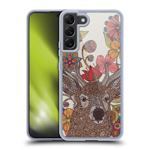 Valentina Nature and Floral Deer Soft Gel Case for Samsung Galaxy S22+ 5G & MagSafe