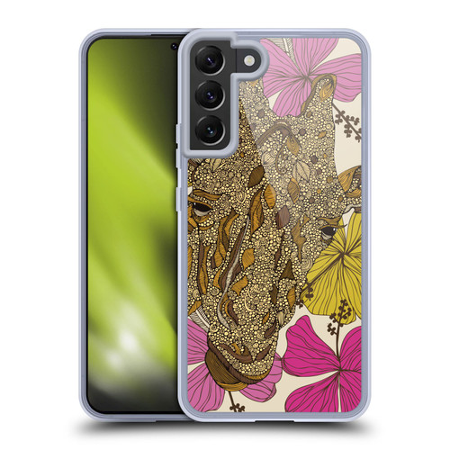 Valentina Nature and Floral Giraffe Soft Gel Case for Samsung Galaxy S22+ 5G & MagSafe